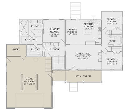 Main Floor  for House Plan #6422-00114