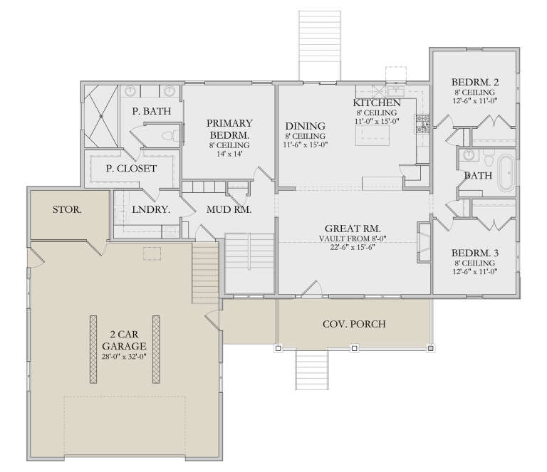House Plan House Plan #34158 Drawing 1