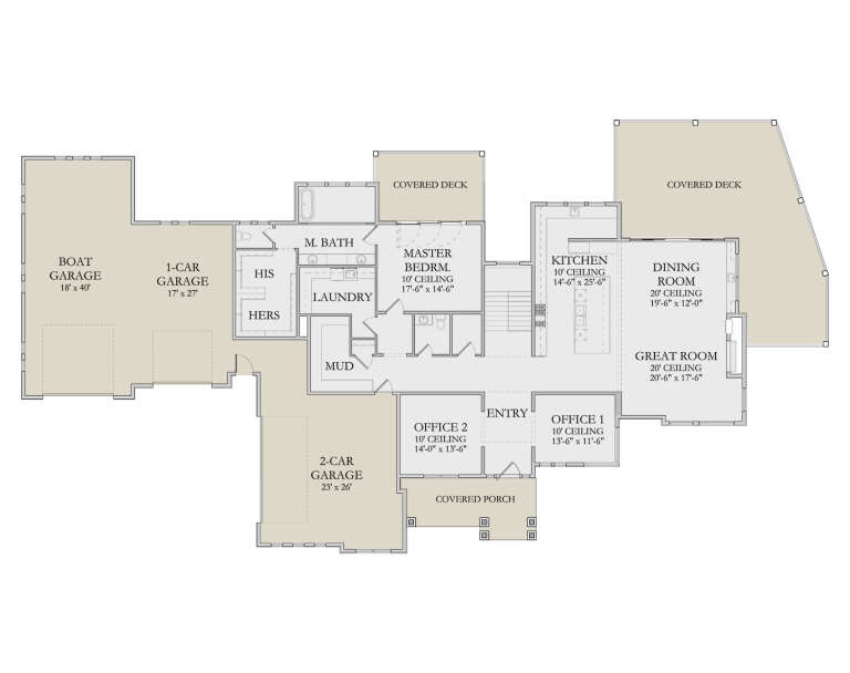 House Plan House Plan #34159 Drawing 1