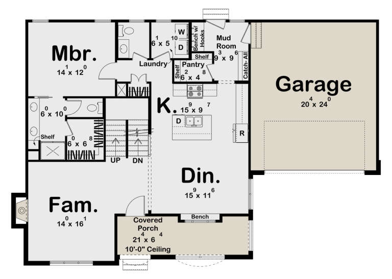 House Plan House Plan #34161 Drawing 1