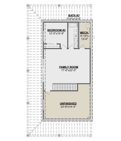 Basement for House Plan #1462-00197