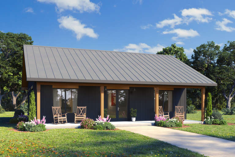 House Plan House Plan #34163 Angled Front Elevation