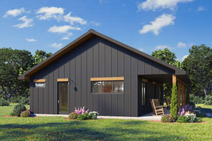 Modern Farmhouse House Plan #1462-00198 Elevation Photo