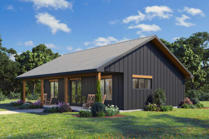 Modern Farmhouse House Plan #1462-00198 Elevation Photo