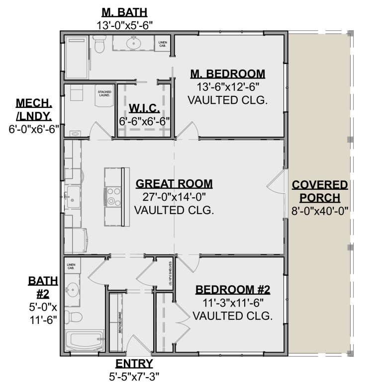 House Plan House Plan #34163 Drawing 1