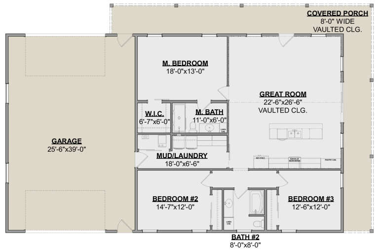 House Plan House Plan #34164 Drawing 1