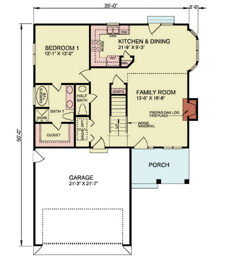 House Plan House Plan #34167 Drawing 1