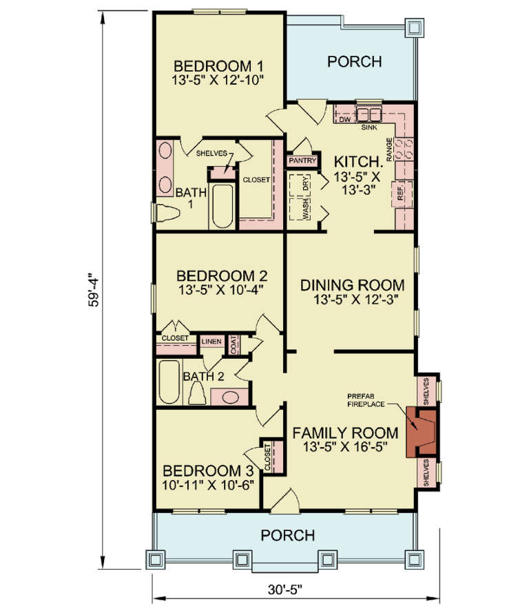 House Plan House Plan #34168 Drawing 1
