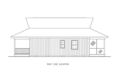 Lake Front House Plan #699-00471 Elevation Photo