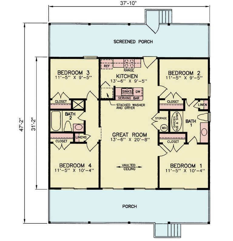 House Plan House Plan #34169 Drawing 1