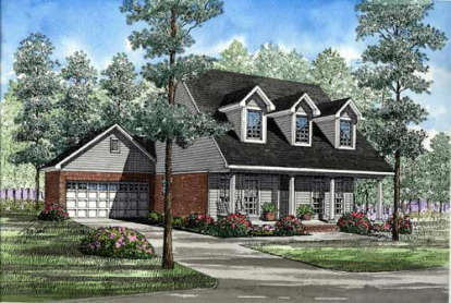 3 Bed, 2 Bath, 1541 Square Foot House Plan - #110-00179