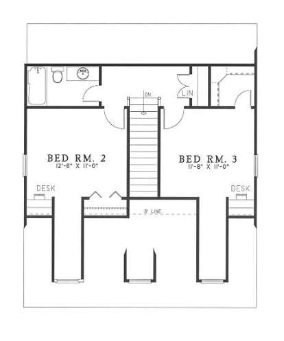 Second Floor for House Plan #110-00179