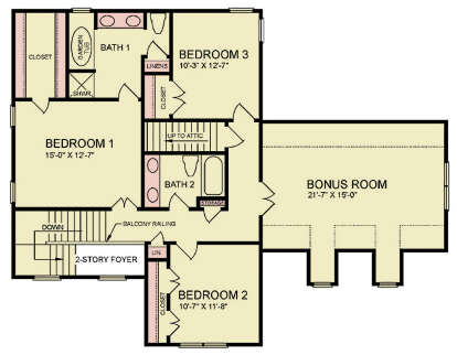Second Floor for House Plan #699-00472
