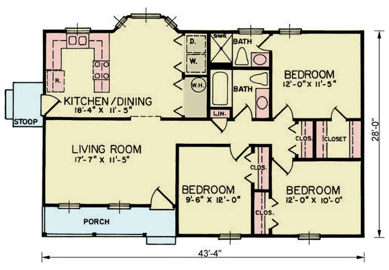 House Plan House Plan #34172 Drawing 1