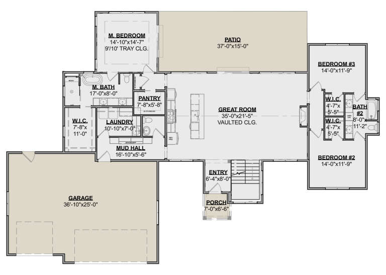 House Plan House Plan #34174 Drawing 1