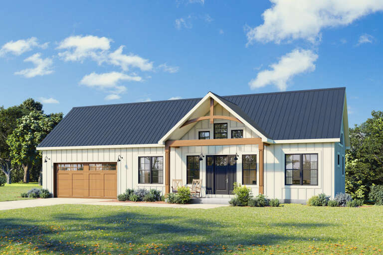House Plan House Plan #34175 Angled Front Elevation