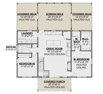 Main Floor  for House Plan #1462-00203