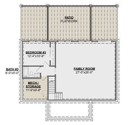 Basement for House Plan #1462-00203