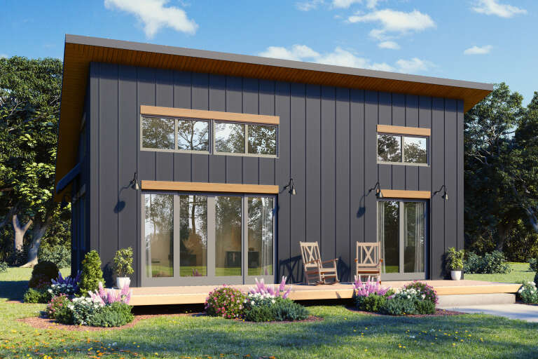 House Plan House Plan #34177 Angled Front Elevation