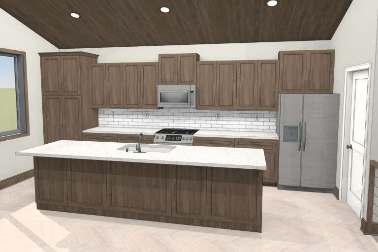 Modern Plan - 936 Square Feet, 1 Bedroom, 1 Bathroom | Floor Plan #1462 ...