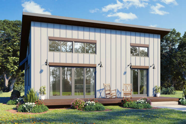 House Plan House Plan #34178 Angled Front Elevation