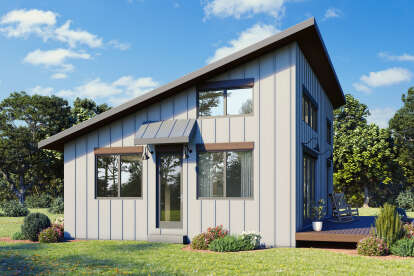 Modern House Plan #1462-00205 Elevation Photo