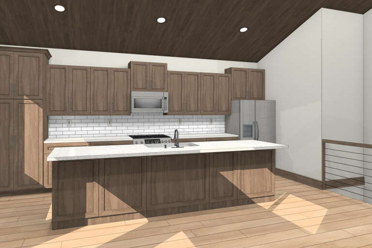 Modern Plan - 936 Square Feet, 1 Bedroom, 1 Bathroom | Floor Plan #1462 ...