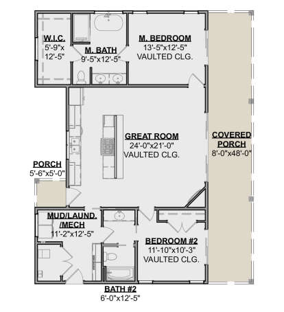 Main Floor  for House Plan #1462-00207