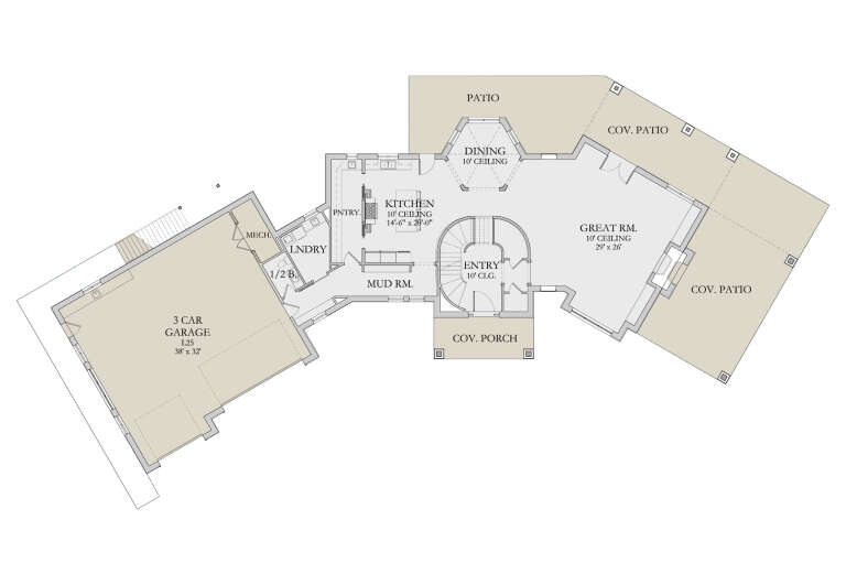 House Plan House Plan #34182 Drawing 1