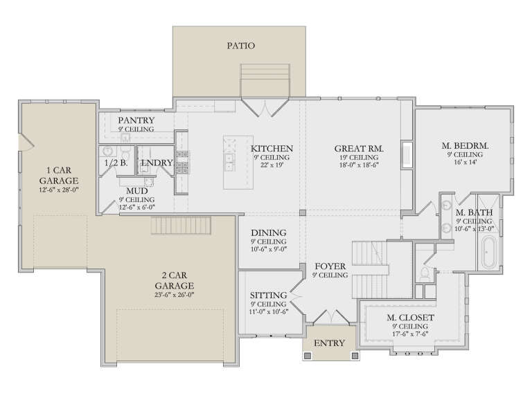 House Plan House Plan #34184 Drawing 1