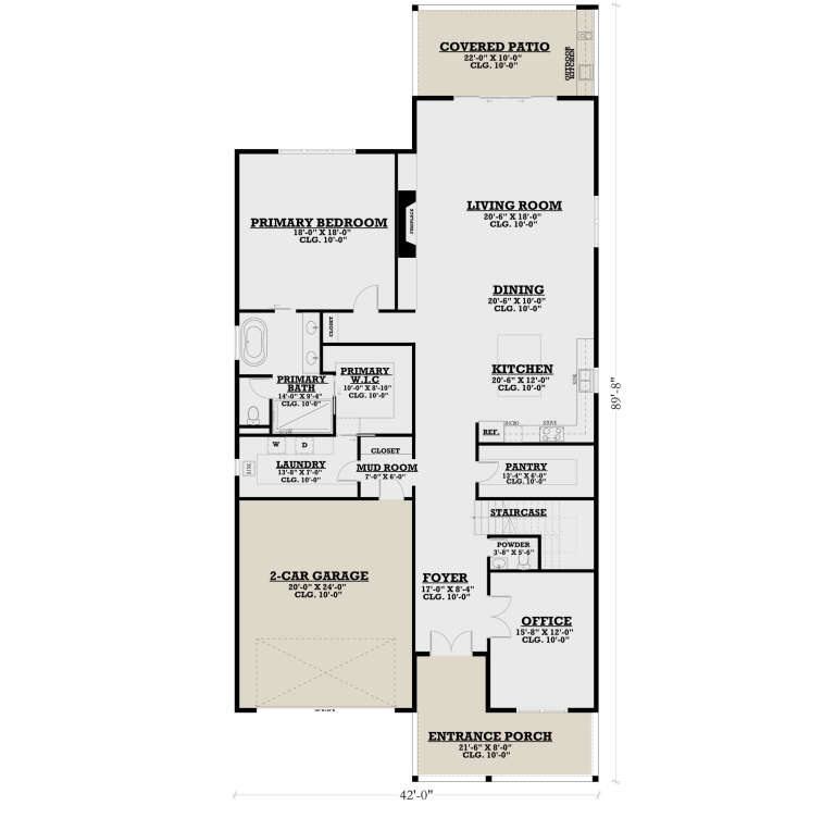 House Plan House Plan #34185 Drawing 1