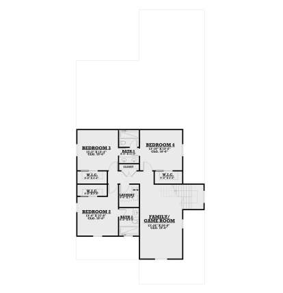 Second Floor for House Plan #4100-00010