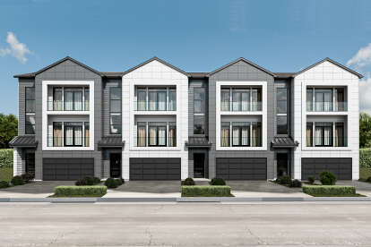 Fourplex Images Modern Fourplex Plan - 1,865 Square Feet, 3 Bedrooms, 3.5 Bathrooms ...