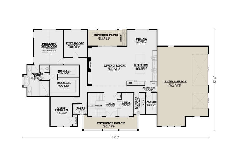 House Plan House Plan #34187 Drawing 1