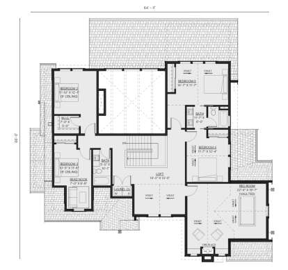 Second Floor for House Plan #2452-00018