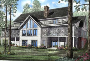 Vacation House Plan #110-00181 Elevation Photo
