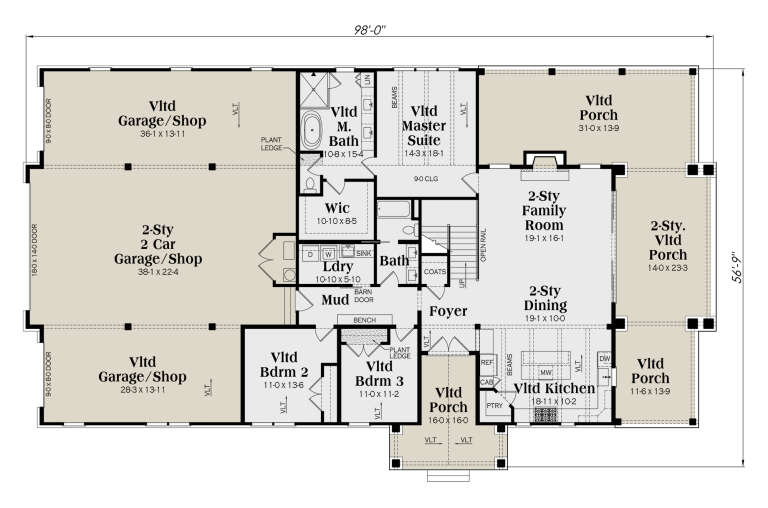 House Plan House Plan #34190 Drawing 1