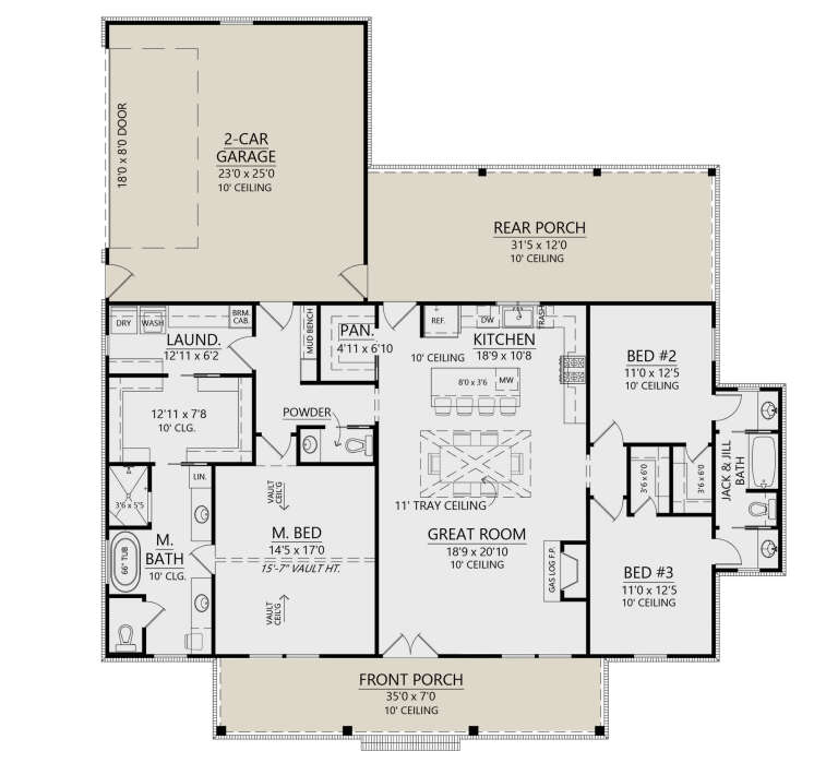 House Plan House Plan #34191 Drawing 1