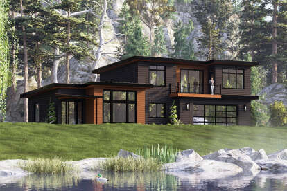 Modern House Plan #5032-00383 Elevation Photo