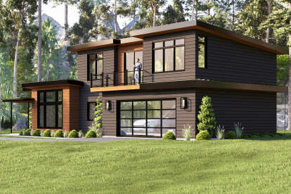 Modern House Plan #5032-00383 Elevation Photo