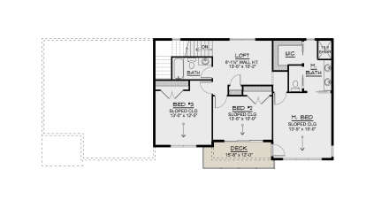 Second Floor for House Plan #5032-00383