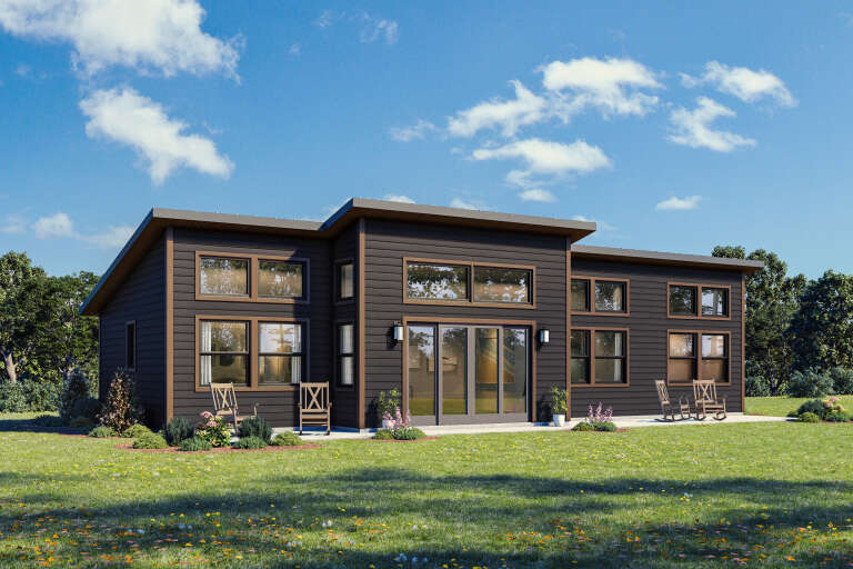 House Plan House Plan #34196 Angled Front Elevation