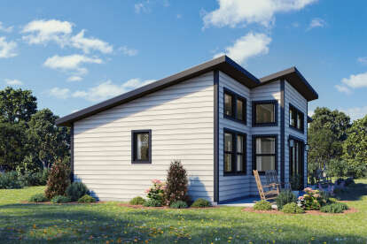 Modern House Plan #1462-00208 Elevation Photo
