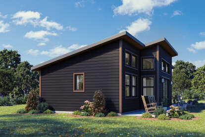 Modern House Plan #1462-00208 Elevation Photo