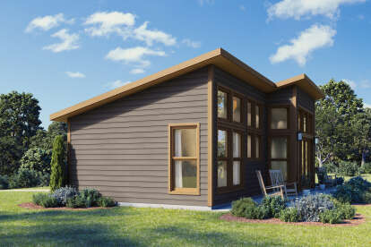 Modern House Plan #1462-00209 Elevation Photo
