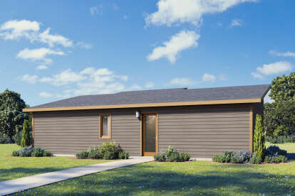 Modern House Plan #1462-00209 Elevation Photo