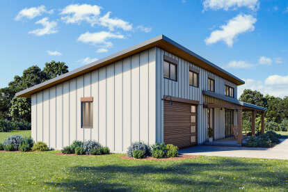 Modern Farmhouse House Plan #1462-00210 Elevation Photo