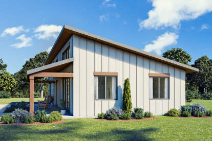 Modern Farmhouse House Plan #1462-00210 Elevation Photo