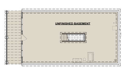 Basement for House Plan #1462-00211