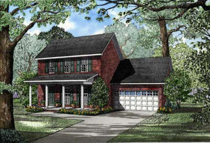 Traditional House Plan #110-00182 Elevation Photo